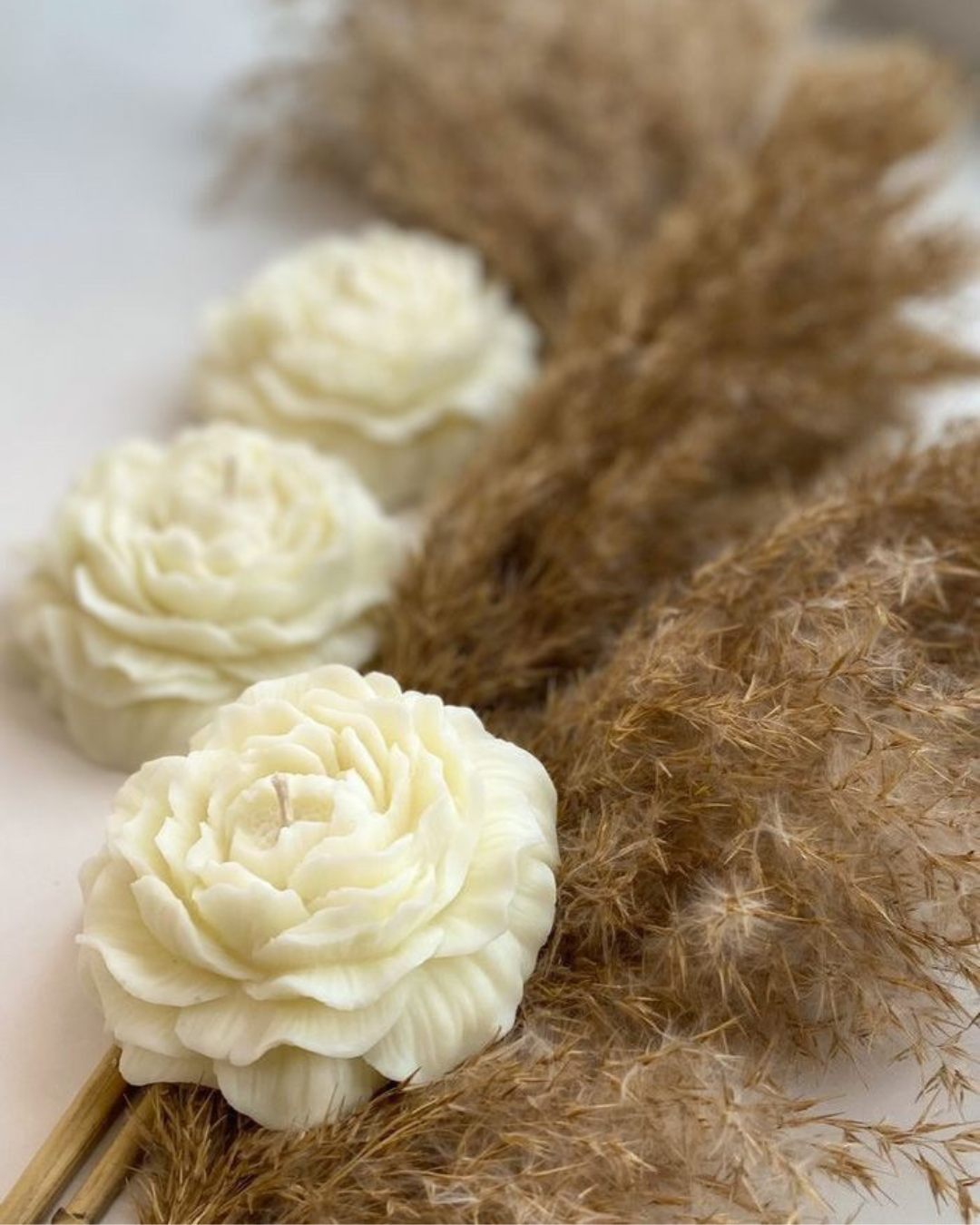 Handcrafted Artisanal Floral Candle